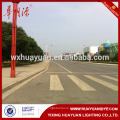 Outdoor steel lighting poles and lamp posts